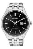 Buy Shop Citizen Eco Drive Black Dial Silver Steel Strap Watch For Men - BM7250-56E USA Online