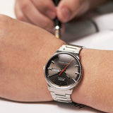 Buy Shop Mido Commander II Automatic Chronometer Grey Dial Silver Steel Strap Watch For Men - M021.431.11.061.01 USA Online