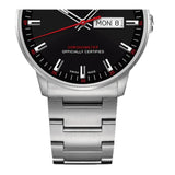 Buy Shop Mido Commander II Automatic Black Dial Silver Steel Strap Watch For Men - M021.431.11.051.00 USA Online