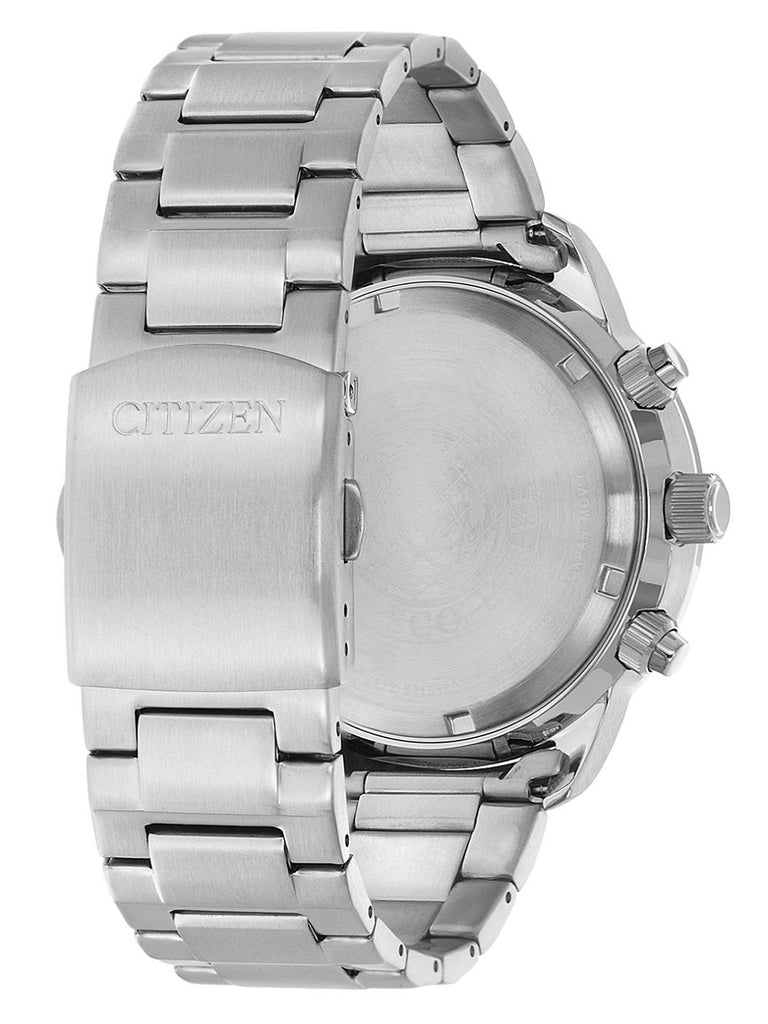 Buy Shop Citizen Eco Drive Chronograph Black Dial Silver Steel Strap Watch For Men - CA0690-88E USA Online