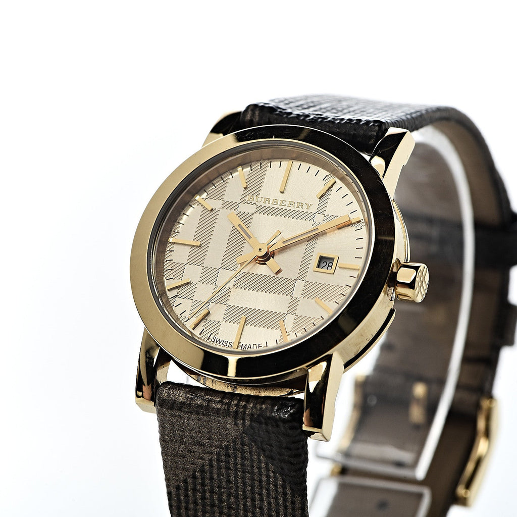 Buy Shop Burberry The City Silver Dial Multicolored Leather Strap Watch for Women - BU1873 USA Online