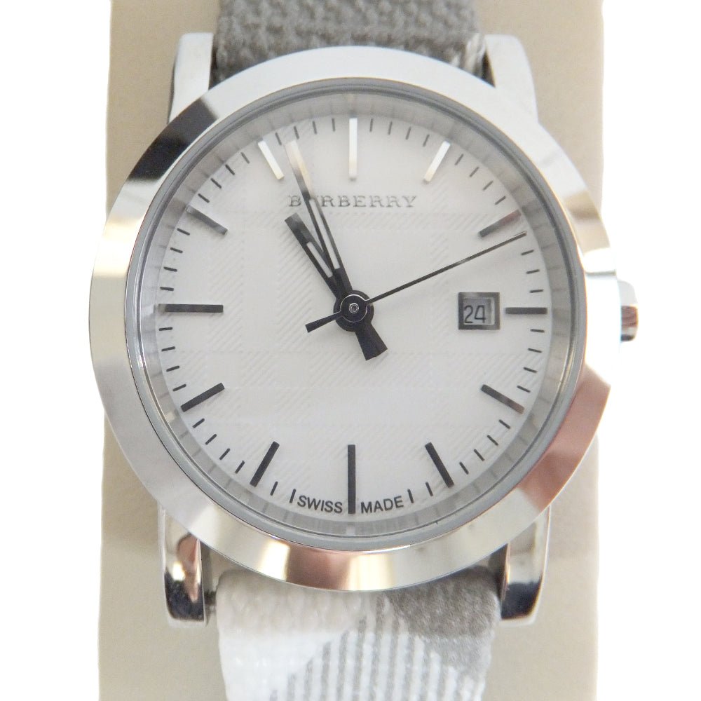 Buy Shop Burberry The City Silver Dial Multicolored Leather Strap Watch for Women - BU1873 USA Online