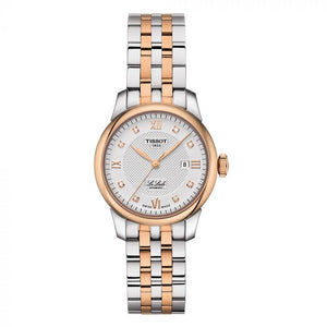 Buy Shop Tissot Le Locle Lady Automatic Diamonds Silver Dial Two Tone Steel Strap Watch For Women - T006.207.22.036.00 USA Online