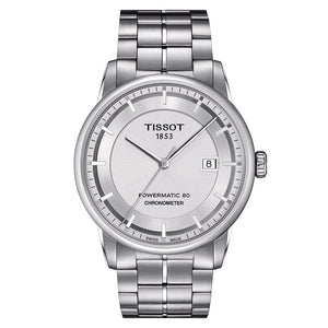 Buy Shop Tissot Luxury Powermatic 80 Silver Dial Silver Steel Strap Watch For Men - T086.408.11.031.00 USA Online