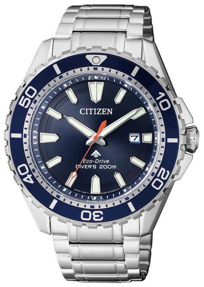 Buy Shop Citizen Promaster Marine Blue Dial Silver Steel Strap Watch For Men - BN0191-80L USA Online