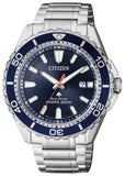 Buy Shop Citizen Promaster Marine Blue Dial Silver Steel Strap Watch For Men - BN0191-80L USA Online