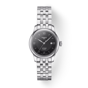Buy Shop Tissot Le Locle Automatic Lady Black Dial Silver Steel Strap Watch For Women - T006.207.11.058.00 USA Online