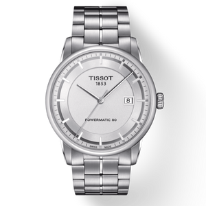 Buy Shop Tissot Luxury Powermatic 80 Silver Dial Silver Steel Strap Watch For Men - T086.407.11.031.00 USA Online