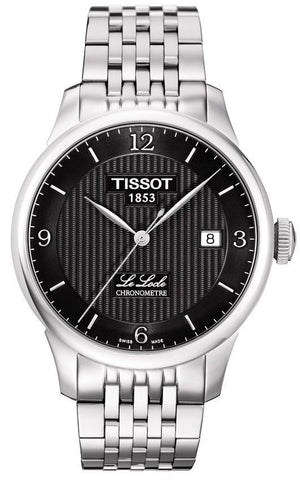 Buy Shop Tissot Le Locle Automatic Black Dial Silver Steel Strap Watch For Men - T006.408.11.057.00 USA Online