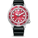 Buy Shop Citizen Eco Drive Promaster Marine Red Dial Black Rubber Strap Watch For Men - BN0159-15X USA Online