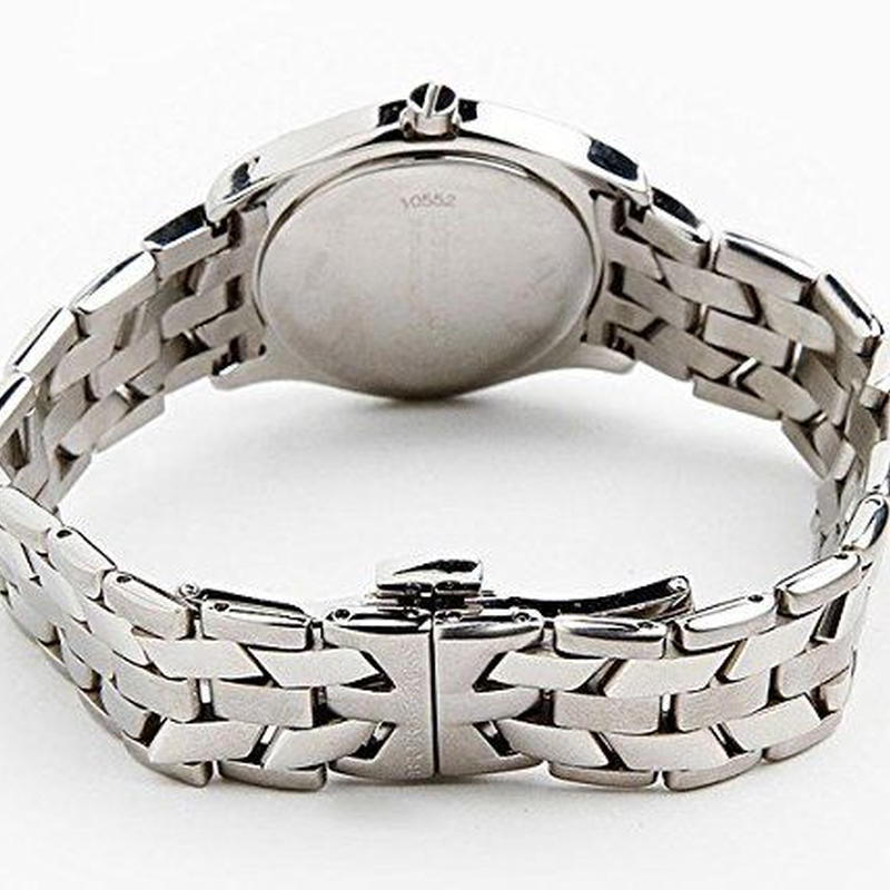 Buy Shop Burberry Herringbone Grey Dial Silver Steel Strap Watch for Women - BU1851 USA Online