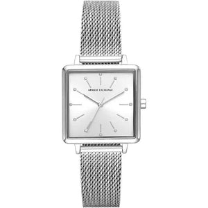 Buy Shop Armani Exchange Lola Quartz Silver Dial Silver Mesh Strap Watch For Women - AX5800 USA Online