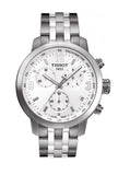 Buy Shop Tissot PRC 200 Chronograph White Dial Silver Steel Strap Watch For Men - T055.417.11.017.00 USA Online