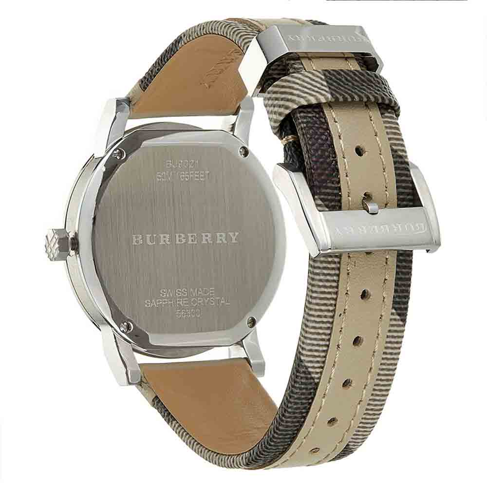 Buy Shop Burberry The City Beige Dial Tan Leather Strap Watch for Women - BU9021 USA Online