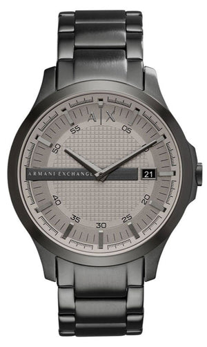 Buy Shop Armani Exchange Hampton Chronograph Grey Dial Grey Steel Strap Watch For Men - AX2194 USA Online