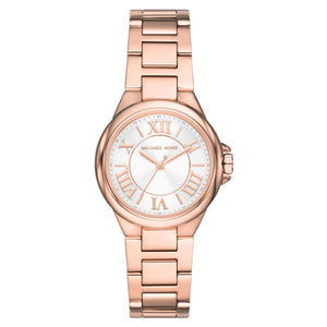 Buy Shop Michael Kors Camille Quartz White Dial Rose Gold Steel Strap Watch For Women - MK7256 USA Online