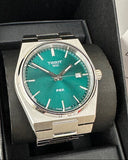 Buy Shop Tissot PRX Green Dial Silver Steel Strap Watch For Men - T137.410.11.091.00 USA Online