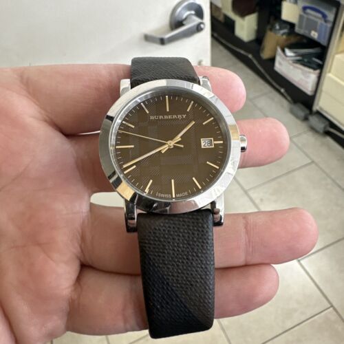 Buy Shop Burberry Smoked Brown Dial Brown Leather Strap Watch for Women - BU1775 USA Online