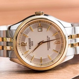 Tissot Ballade Powermatic 80 Chronometer Silver Dial Two Tone Steel Strap Watch For Men - T108.408.22.037.00