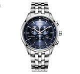 Buy Shop Citizen Eco Drive Chronograph Blue Dial Silver Steel Strap Watch For Men - AT2140-55L USA Online