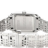 Buy Shop Burberry Nova Check Square White Dial Silver Steel Strap Watch for Women - BU1572 USA Online