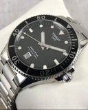 Tissot Seastar 1000 Black Dial Silver Steel Strap Watch For Men - T120.410.11.051.00