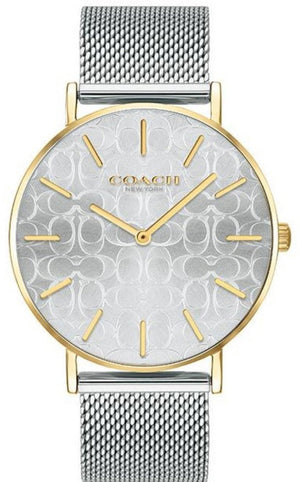 Buy Shop Coach Perry Silver Dial Silver Mesh Bracelet Watch for Women - 14503387 USA Online