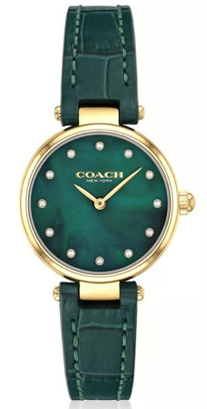 Buy Shop Coach Park Analog Green Dial Green Leather Strap Watch for Women - 14503534 USA Online