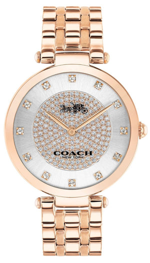 Buy Shop Coach Park Silver Dial Rose Gold Steel Strap Watch for Women - 14503736 USA Online