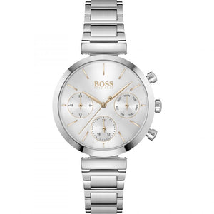 Buy Shop Hugo Boss Flawless Silver Dial Silver Steel Strap Watch for Women - 1502530 USA Online