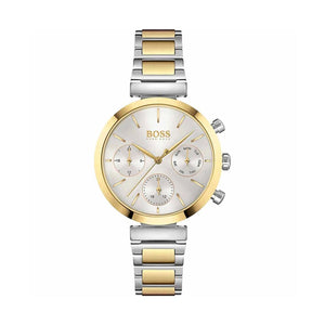 Buy Shop Hugo Boss Flawless Silver Dial Two Tone Steel Strap Watch for Women - 1502550 USA Online