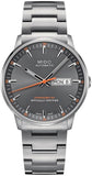 Buy Shop Mido Commander II Automatic Chronometer Grey Dial Silver Steel Strap Watch For Men - M021.431.11.061.01 USA Online