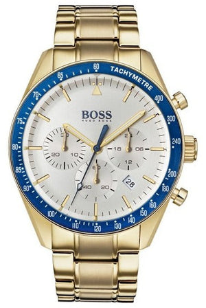 Buy Shop Hugo Boss Trophy White Dial Gold Steel Strap Watch for Men - 1513631 USA Online