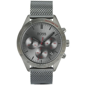 Buy Shop Hugo Boss Talent Gunmetal Dial Grey Mesh Bracelet Watch for Men - 1513637 USA Online