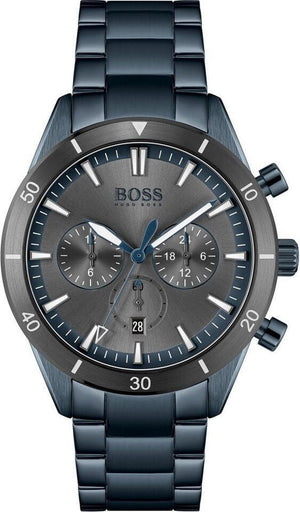 Buy Shop Hugo Boss Trophy Black Dial Black Steel Strap Watch for Men - 1513675 USA Online