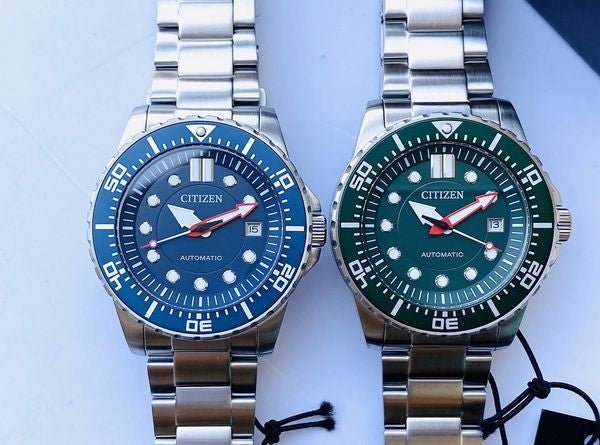 Buy Shop Citizen Promaster Mechanical Blue Dial Silver Steel Strap Watch For Men - NJ0121-89L USA Online