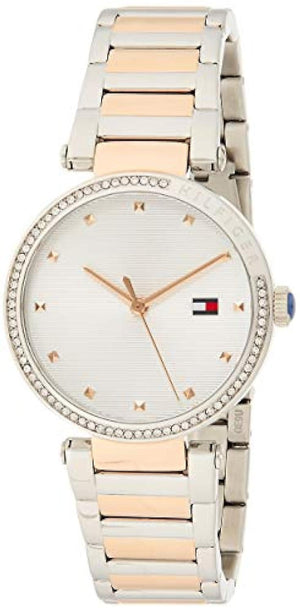Buy Shop Tommy Hilfiger Lynn Quartz White Dial Two Tone Steel Strap Watch For Women - 1782236 USA Online