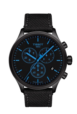 Buy Shop Tissot Chrono XL Quartz Black Dial Black Nylon Strap Watch For Men - T116.617.37.051.00 USA Online