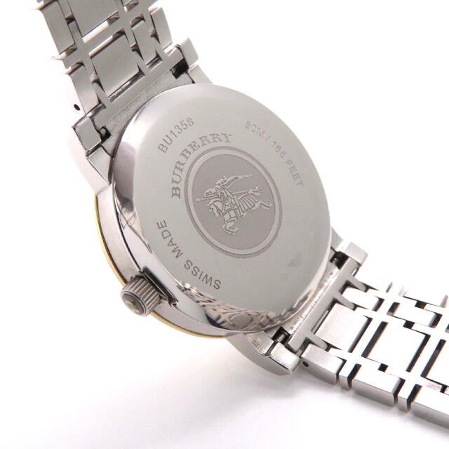 Buy Shop Burberry Heritage White Dial Two Tone Stainless Steel Strap Watch for Men - BU1358 USA Online