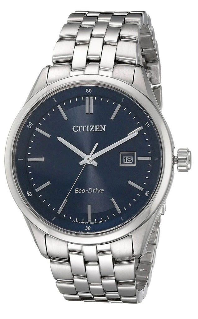 Buy Shop Citizen Eco Drive Blue Dial Silver Steel Strap Watch For Men - BM7250-56L USA Online