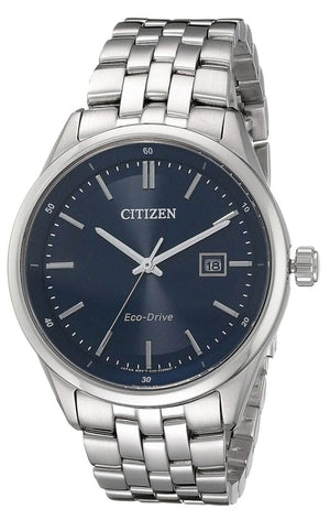Buy Shop Citizen Eco Drive Blue Dial Silver Steel Strap Watch For Men - BM7250-56L USA Online