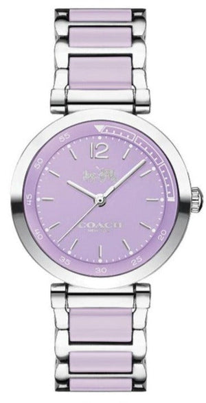 Buy Shop Coach Tristent Purple Dial Two Tone Steel Strap Watch for Women - 14502461 USA Online
