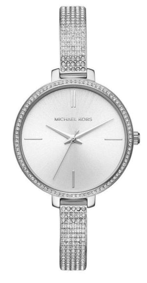 Buy Shop Michael Kors Jaryn Quartz Silver Dial Silver Steel Strap Watch For Women - MK3783 USA Online