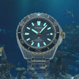 Buy Shop Citizen Eco Drive Promaster Diver Black Dial Two Tone Steel Strap Watch For Men - BN0194-57E USA Online