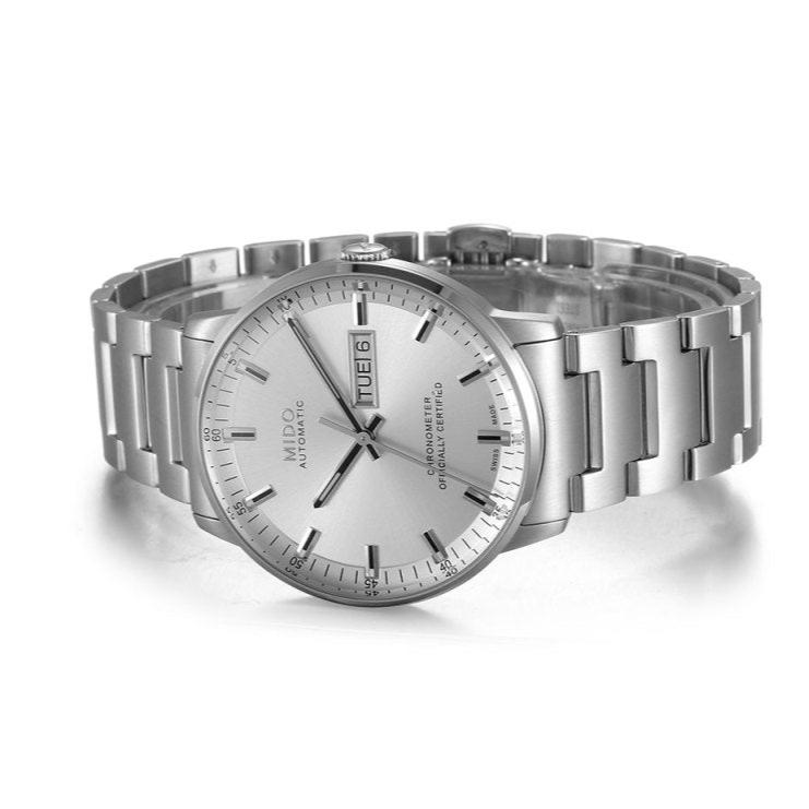 Buy Shop Mido Commander II Automatic Chronometer Silver Dial Silver Steel Strap Watch For Men - M021.431.11.031.00 USA Online