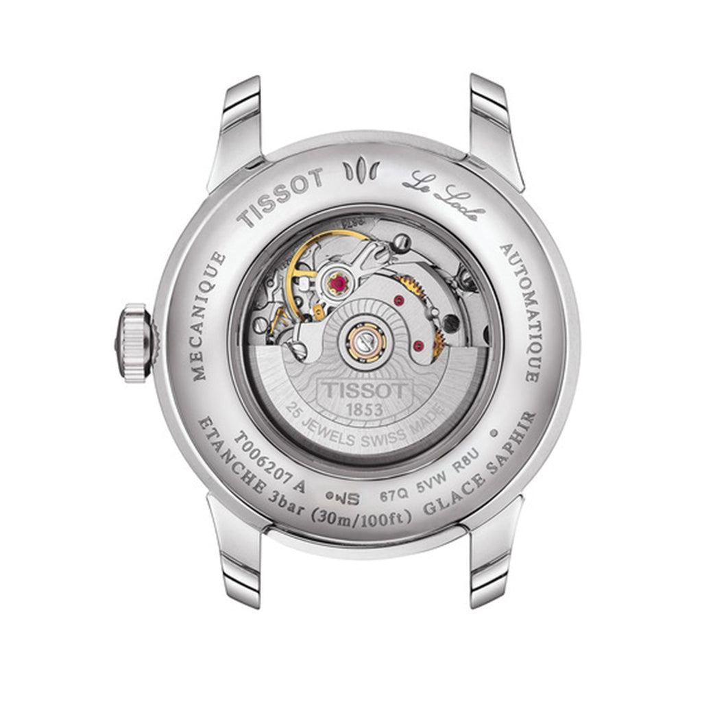 Buy Shop Tissot Le Locle Lady Automatic Diamonds Silver Dial Silver Steel Strap Watch For Women - T006.207.11.036.00 USA Online