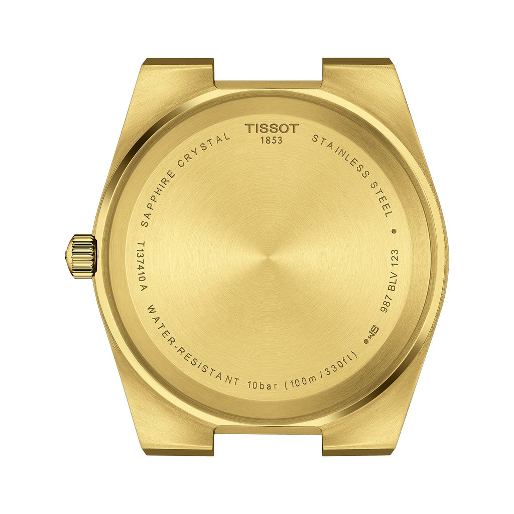 Buy Shop Tissot PRX Champagne Yellow Gold Dial Gold Steel Strap Watch for Men - T137.410.33.021.00 USA Online