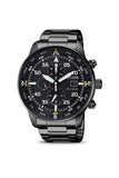 Buy Shop Citizen Sports Eco Drive Black Dial Black Steel Strap Watch For Men - CA0695-84E USA Online
