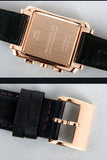 Buy Shop Burberry Heritage Chronograph Square Grey Dial Brown Leather Strap Watch for Men - BU1566 USA Online