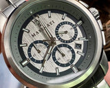 Buy Shop Maserati Successo Chronograph Silver Dial Silver Steel Strap Watch For Men - R8873621006 USA Online